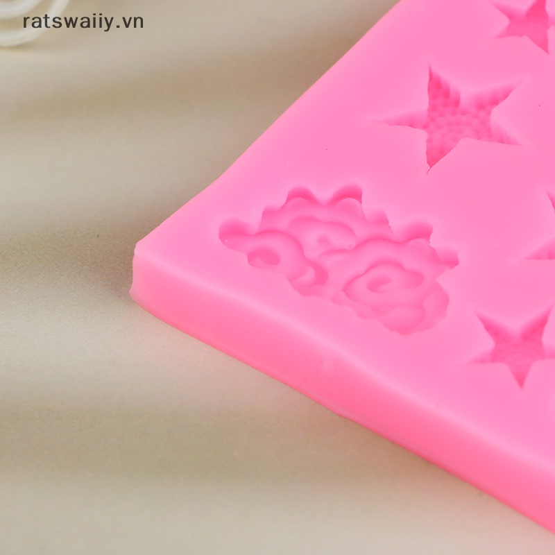 1 Khuôn Silicon Làm Bánh Hình Đám Mây / Ngôi Sao / Đám Mây / Mặt Trăng Trang Trí Bánh Kem diy vn