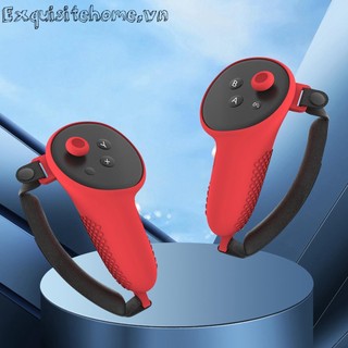 1 Cặp Vỏ Bọc Tay Cầm Điều Khiển Chống Rơi Bằng Silicon Cho meta quest 3 vr