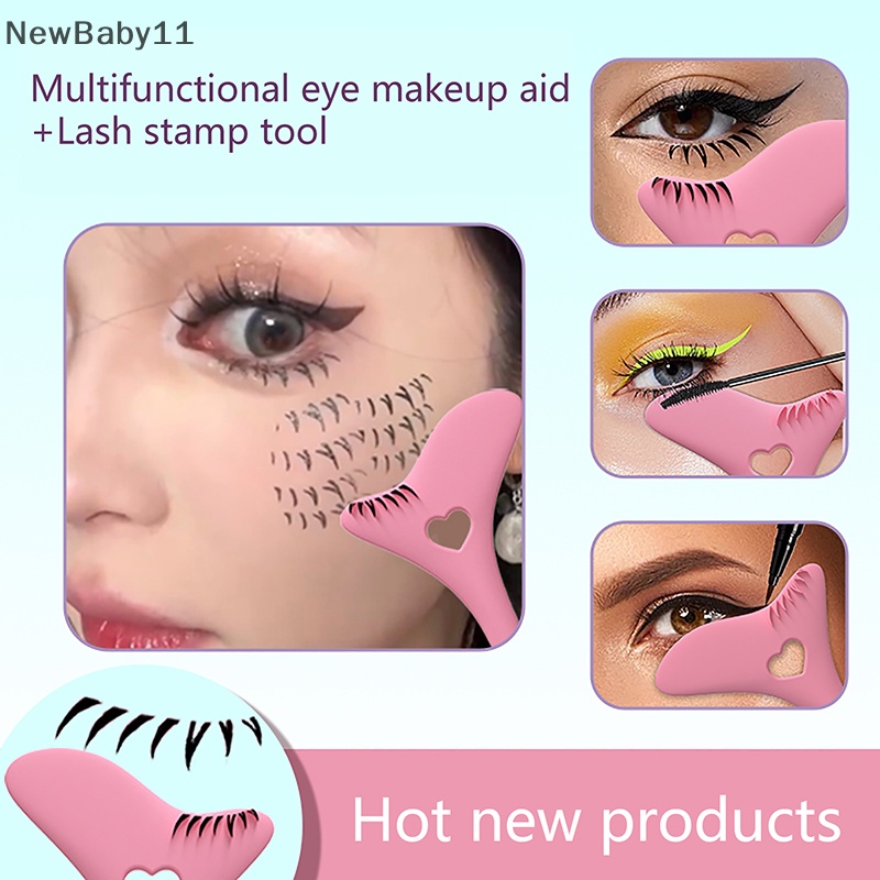 Bút Kẻ Mắt Kiêm Con Dấu Trang Điểm Lông Mi Tự Nhiên Bằng silicone Dành Cho Người Mới Bắt Đầu