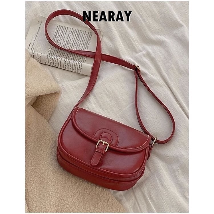 NEARAY túi đeo chéo ví nữ 2023 NEW phù hợp du lịch Fashion ULZZANG Vintage GYB23A01OL 41Z231013