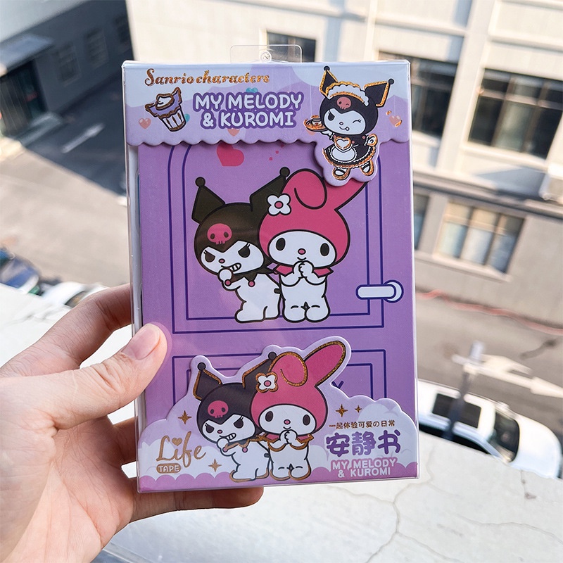 Hộp Đồ Chơi Sách Cắt Không Cắt Kích Ứng kuromi melody Tự Làm Tại Nhà