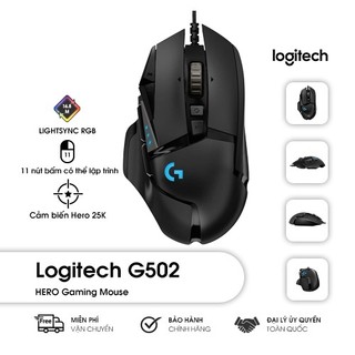 Chuột logitech g502, chuột gaming logitech g502 nút