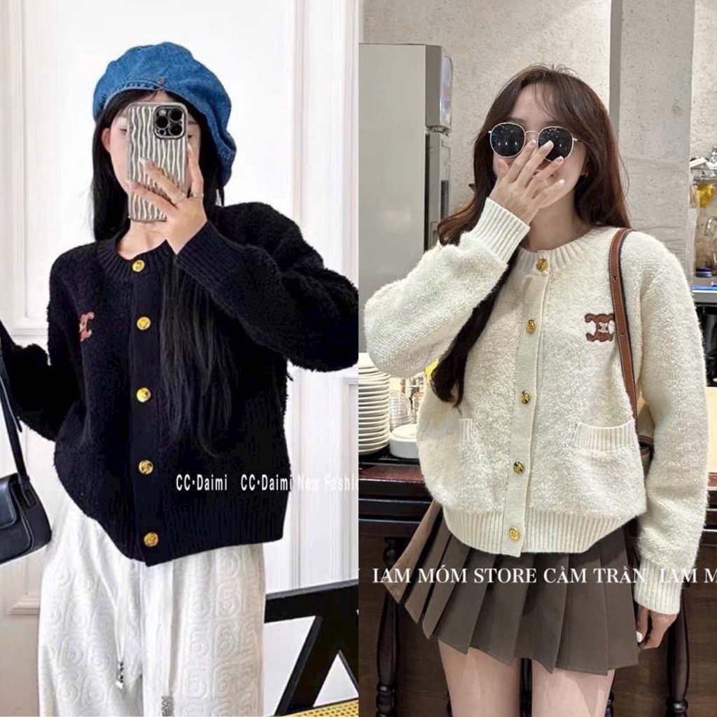 Áo khoác cardigan len C.L siêu hot hàng QC freesize