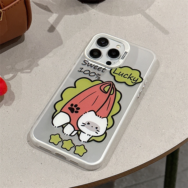 ỐP LƯNG IPHONE Ốp Điện Thoại Tpu Nhám In Hình Mèo Hoạt Hình Cho iphone15 / 14promax / 13 / 12 / 11 / xr / xs / x / xsmax / 7 / 8plus