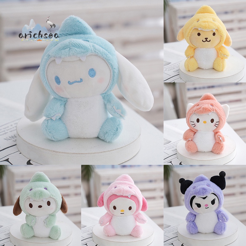 1 Móc Khóa Đồ chơi nhồi bông Hoạt Hình kuromi cinnamoroll kt 14cm