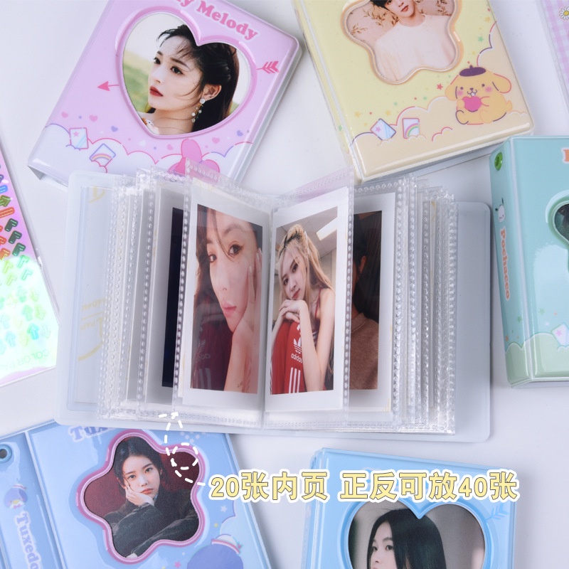 Kẹp Sách Ảnh polaroid Hình sanrio kuromi melody 3 inch