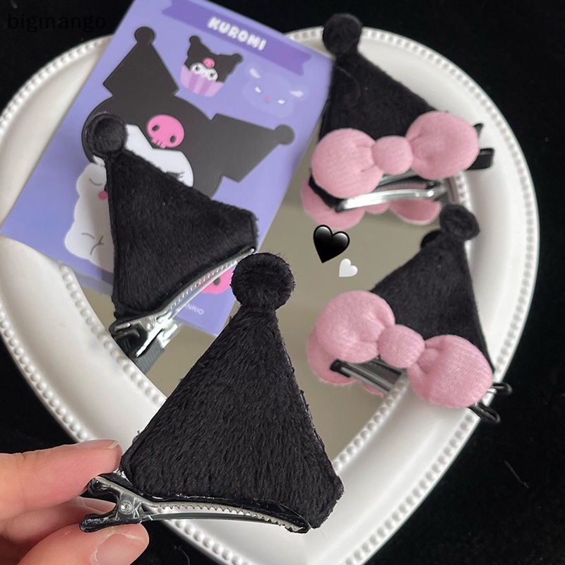 Bigmango Set 2 Kẹp Tóc Hình Tai Thỏ kuromi Dễ Thương Cho Bé Gái