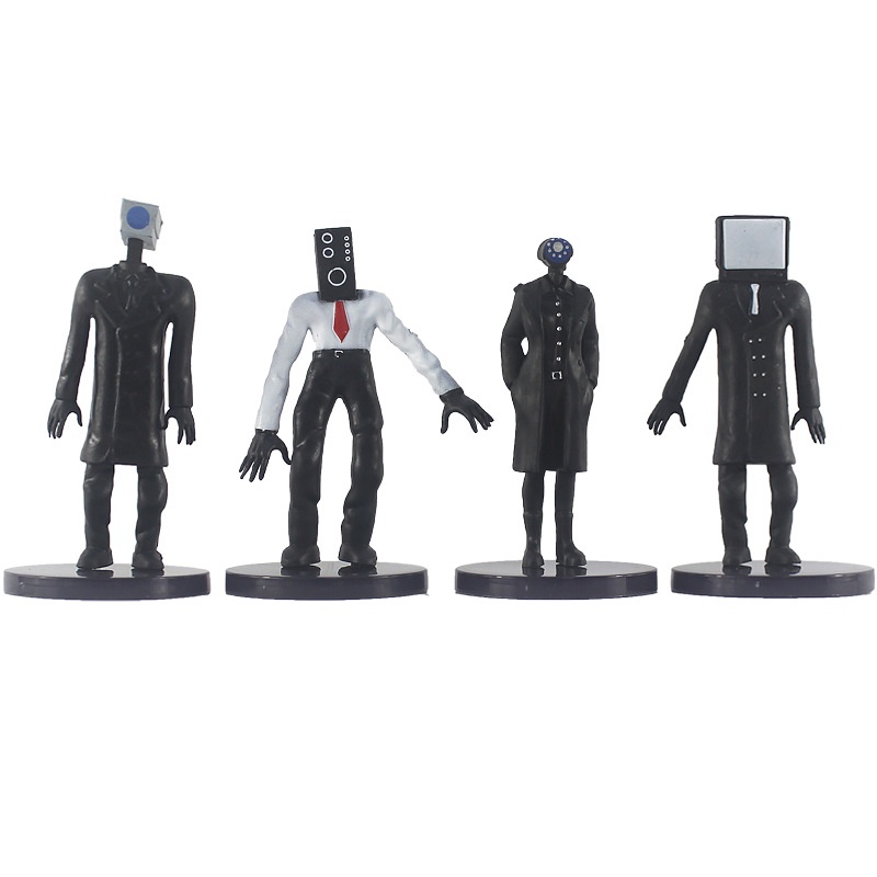 Set 13 Mô Hình Nhân Vật Hoạt Hình toilet skibidi Tên Lửa Tiancher