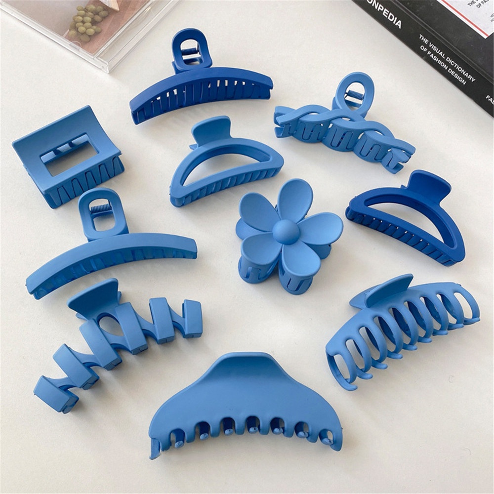 Manyue Kẹp Tóc Hình Cá Mập Xanh Dương Phong Cách Hàn Quốc Cao Cấp