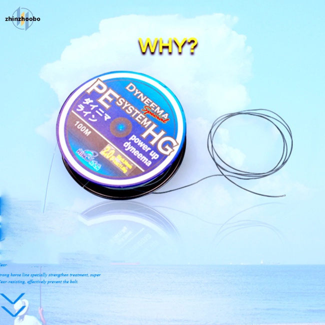 Zhin Cuộn Dây Câu Cá pe Dài 100m Chất Lượng Cao