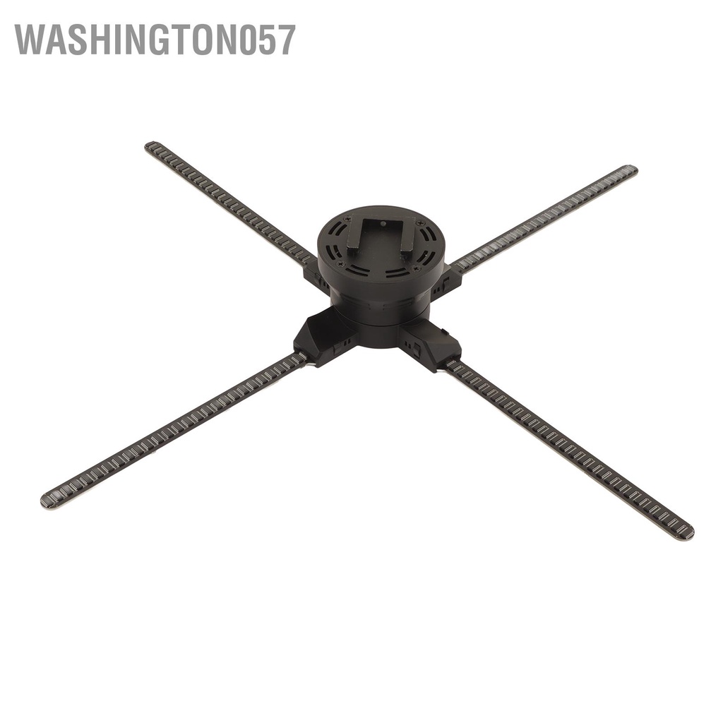 Washington057 Máy quảng cáo ba chiều 3D 2000x720 720 đèn LED 4 lá Cắm và chạy WiFi có thể điều chỉnh Quạt hình 100‑240V