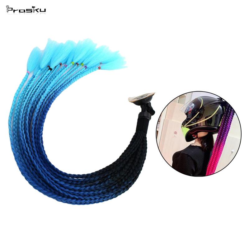 Mũ Bảo Hiểm Đuôi Heo Đội Tóc Xoăn 55cm