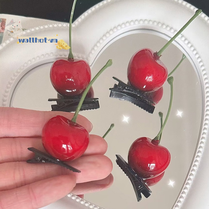 Kẹp Tóc Hình Quả cherry Thời Trang Cho Nữ