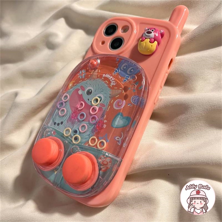 Ốp Điện Thoại tpu Dẻo Họa Tiết Gấu & Máy Chơi game 3d Dễ Thương Cho iphone 15 pro 14 13 12 11 pro max x 7plus