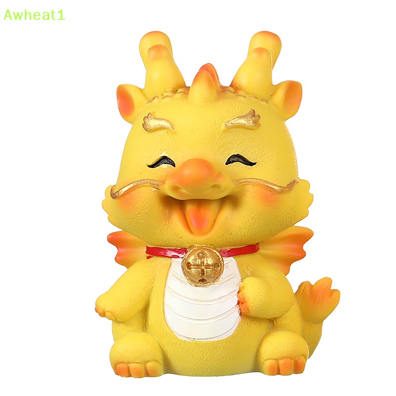 Tượng Rồng Mini Bằng Nhựa resin Trang Trí Bàn Điều Khiển Xe Hơi awheat1 2024 Mới