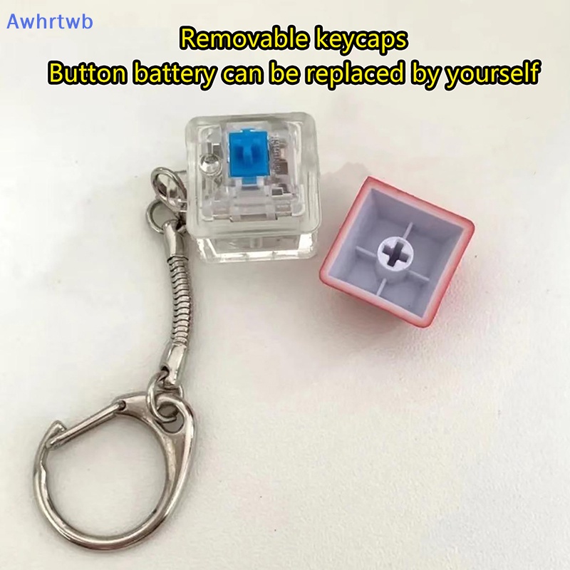 Awhrtwb merit + 1 Móc Khóa Đèn led muyu deion Nút Bàn Phím Cơ Giảm Căng Thẳng Mới