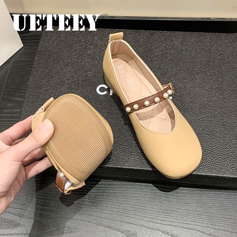 UETEEY  giày búp bê đế cao lolita giày Mary Jane Đế da mềm đế thời trang Êm ái Hiện đại Phóng khoáng Phối màu tinh tế FLF23A0UML 43Z231025