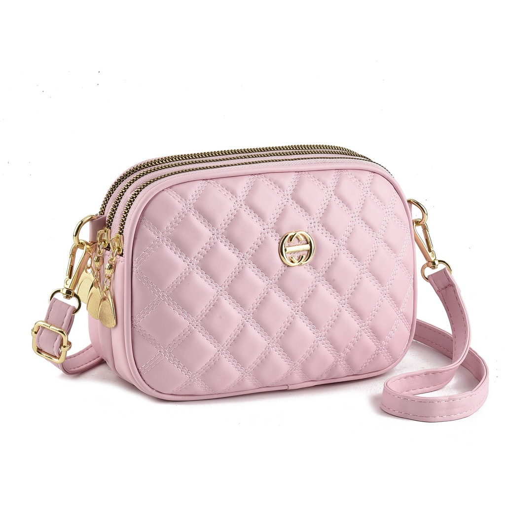 Ielgy Túi Đeo Chéo Đựng Máy Ảnh Đính Kim Cương Đen Sang Trọng