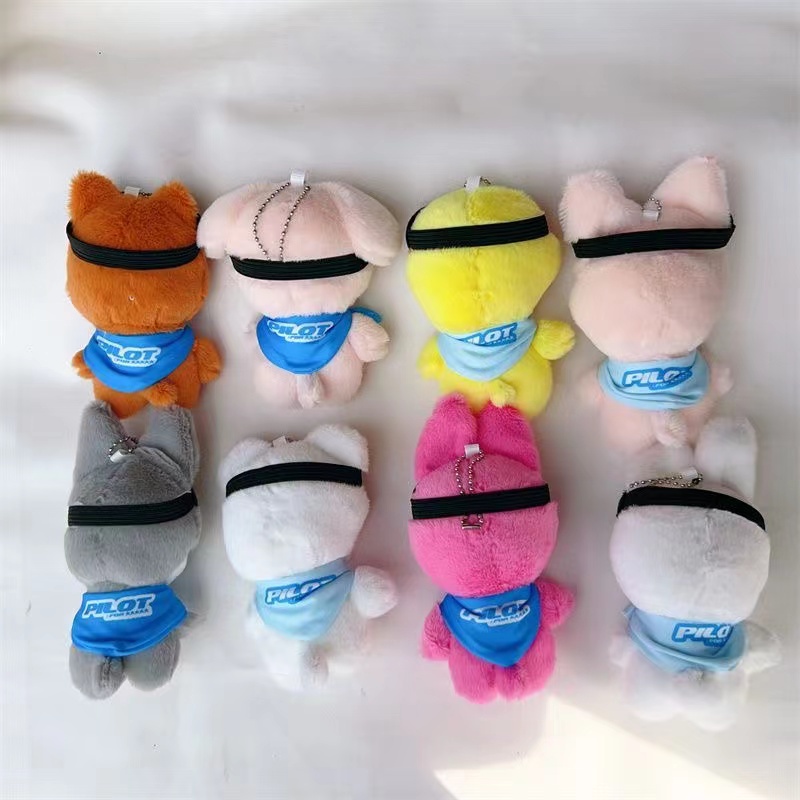 Móc Khóa Nhồi Bông Hình Chó Sói kpop stray kids