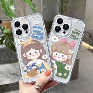 Ốp Điện Thoại Hình Cô Gái Hoạt Hình Cho iphone 15 14 13 12 11 pro max xs 6 7 8 plus ip11 ip15 ip14 pro max 11
