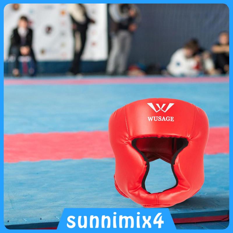 Pu Mũ Đội Đầu Bảo Vệ Khi Tập sanda muay thai Dành Cho Người Lớn Và Trẻ Em