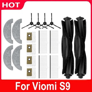 Top!-23pcs dust bag for xiaomi viomi s9 vacuum cleaner replacement cleaning filter mop cloth accessories