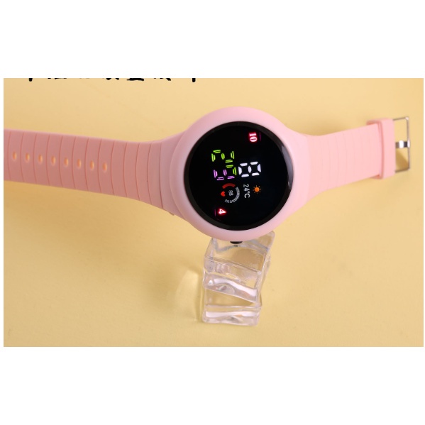 Bless u Đồng Hồ Đeo Tay Kỹ Thuật Số led silicone Thể Thao unisex  Tròn