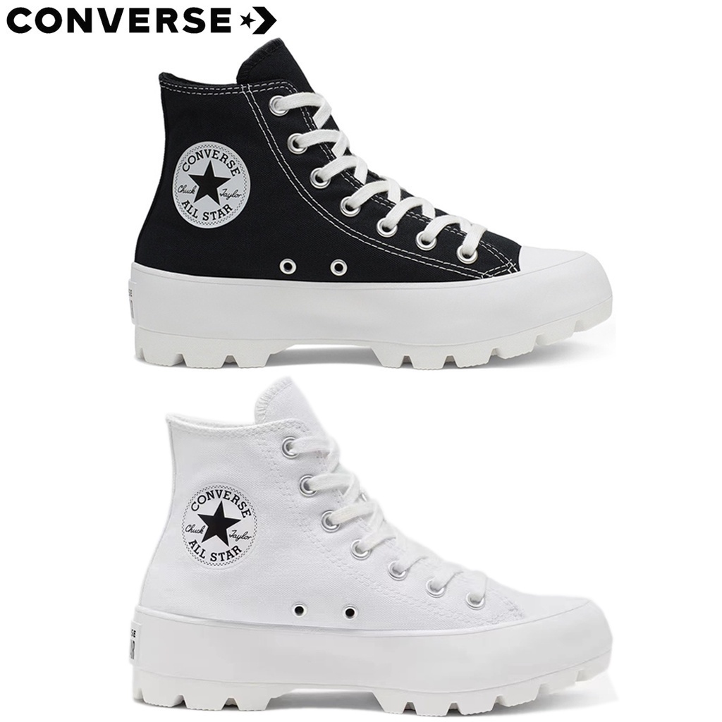 Giày Thể Thao converse Màu Trắng / Đen Phong Cách retro Cho Nữ