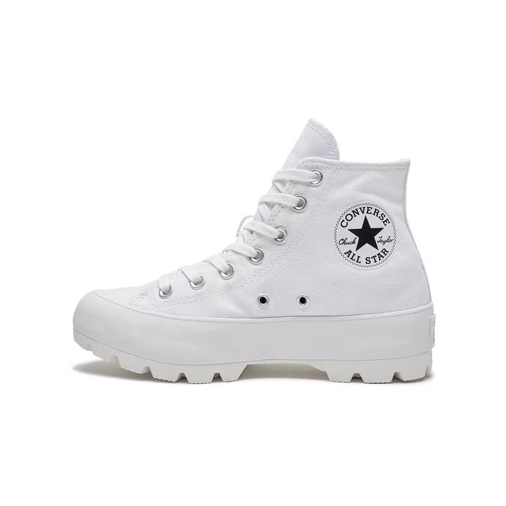 Giày Thể Thao converse Màu Trắng / Đen Phong Cách retro Cho Nữ