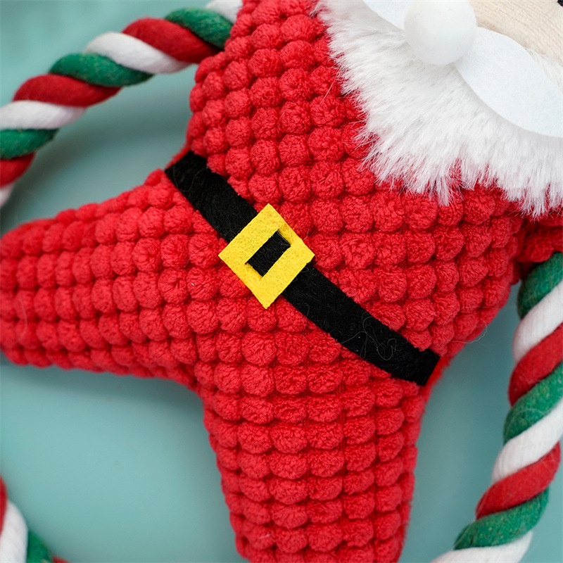 Đồ Chơi Nhồi Bông Phát Ra Âm Thanh Hình Ông Già Noel Cho Thú Cưng
