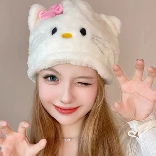 SANRIO Mũ Len kuromi mũ len HelloKitty gấu nón len Dệt Kim Dày Dặn Ấm Áp Họa Tiết Hoạt Hình Phong Cách Harajuku Thời Trang Thu Đông mũ len tai mèo nón len thời trang thu đông 2023 mũ len cute mũ len thời trang mũ len tai nón len mèo nón len