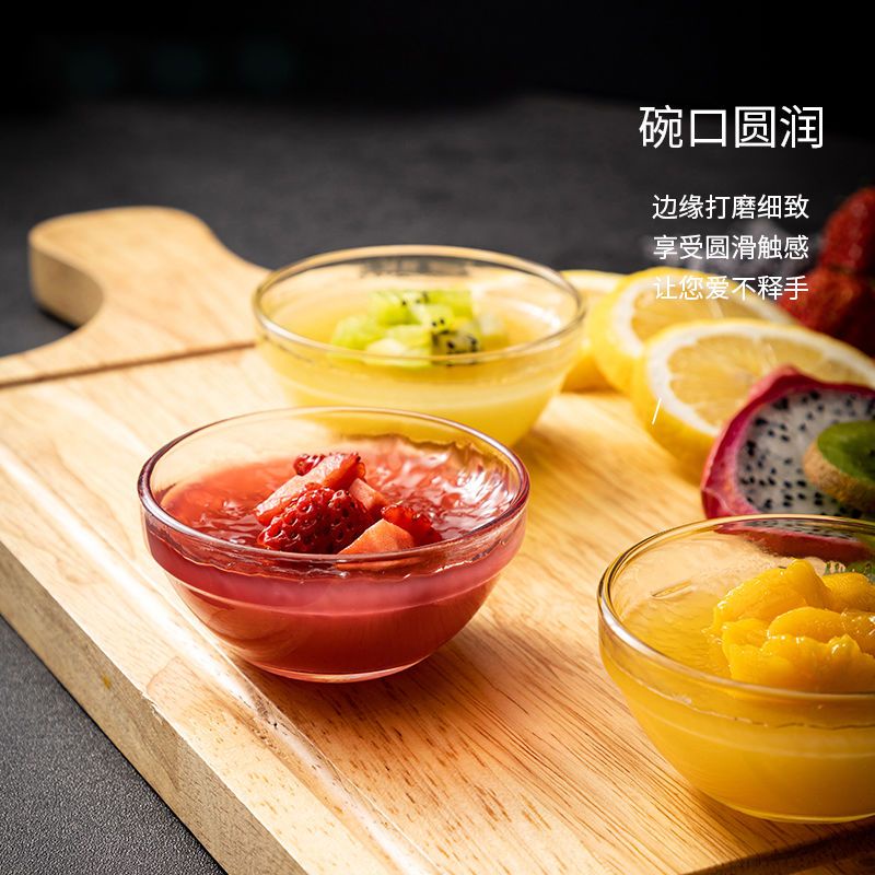 Bát thủy tinh chịu nhiệt độ cao Khuôn làm thạch Khuôn bánh bát Khuôn ăn nhẹ Bát đựng gia vị Bát rau nhỏ Bát tráng miệng Bát ăn nhẹ