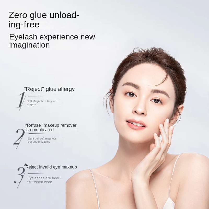 Cặp Lông Mi Giả Từ Tính Kèm Kẹp Gắn Mi Giả Từ Tính Tiện Dụng