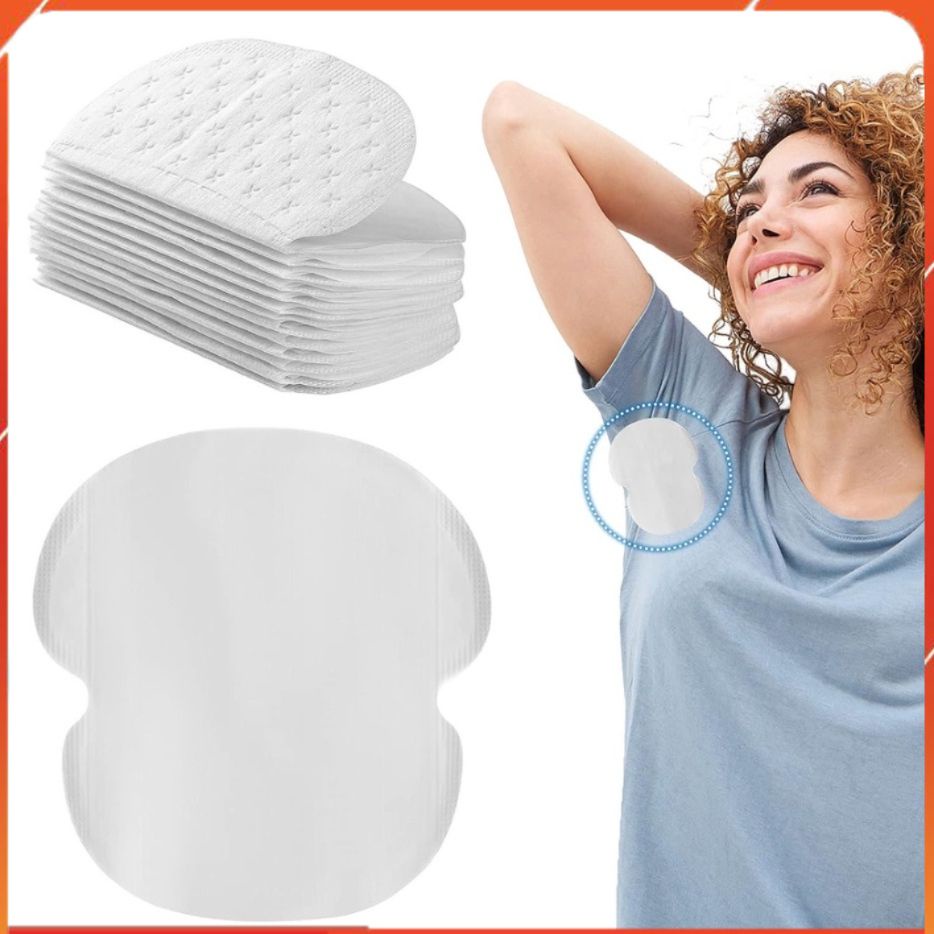Túi 10 miếng dán thấm hút mồ hôi khử mùi nách, ngăn ố vàng vùng dưới cánh tay hiệu quả   _GD888