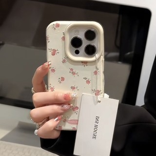 Ốp Điện Thoại Phủ Lông Họa Tiết Chú Gấu / Hoa Xinh Xắn Chống Rơi Cho iphone14 13 / 12 11 15pro 14pro 15promax