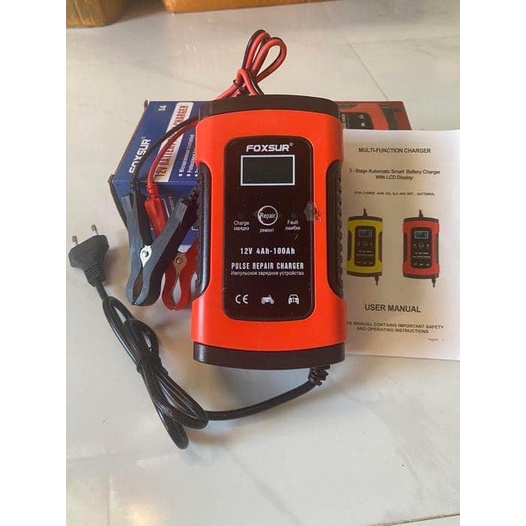 Sạc acquy 12V - 100a dành cho bình acquy xe máy, xe đạp điện, ô tô - Sạc ắc quy 12v -FX