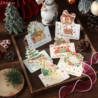 Dalton set 10 thiệp chúc mừng năm mới thiệp chúc mừng giáng sinh