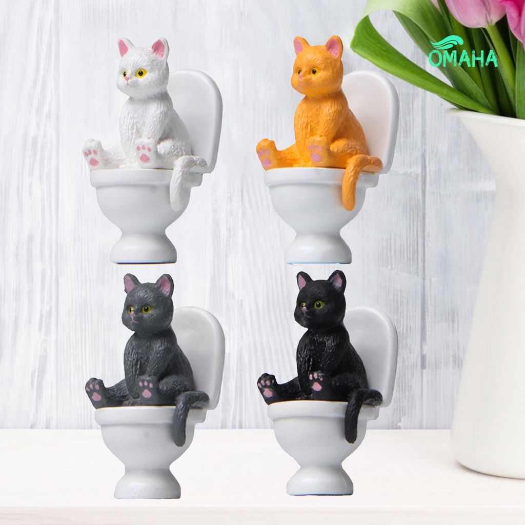 Mô Hình Chú Mèo Ngồi Mini Dễ Thương Dùng Trang Trí