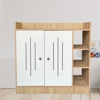 Tủ giày gỗ - kệ để giày dép thông minh hiện đại kệ giày kệ gỗ chất liệu MDF cao cấp chống nước 80x80x30cm
