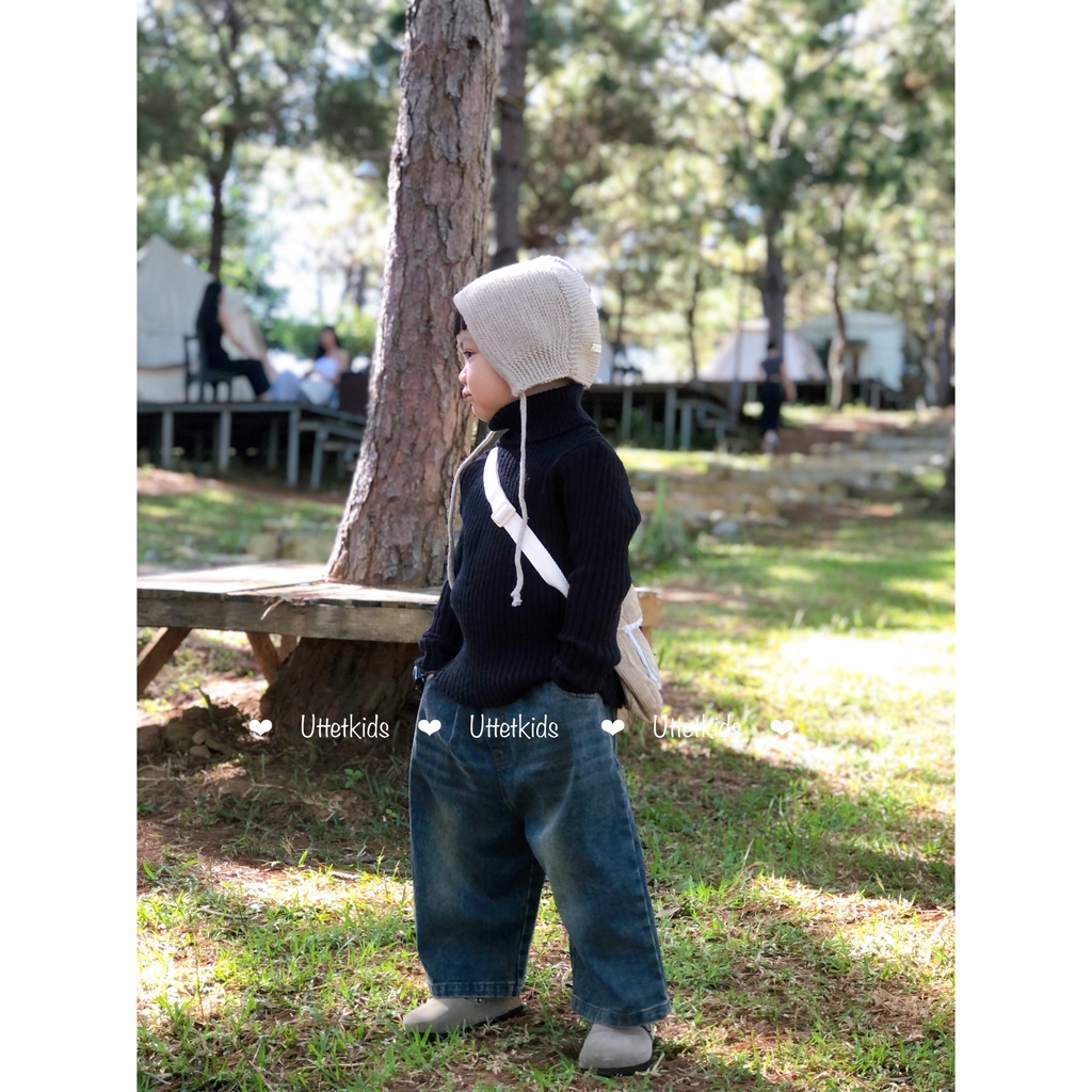 ÁO LEN ÔM CỔ LỌ PHONG CÁCH HÀN QUỐC CHO BÉ GÁI VÀ BÉ TRAI