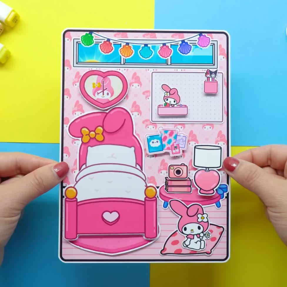 Học liệu bóc dán búp bê thay đồ cho công chúa tocaboca h31 Zin Càu Vòng