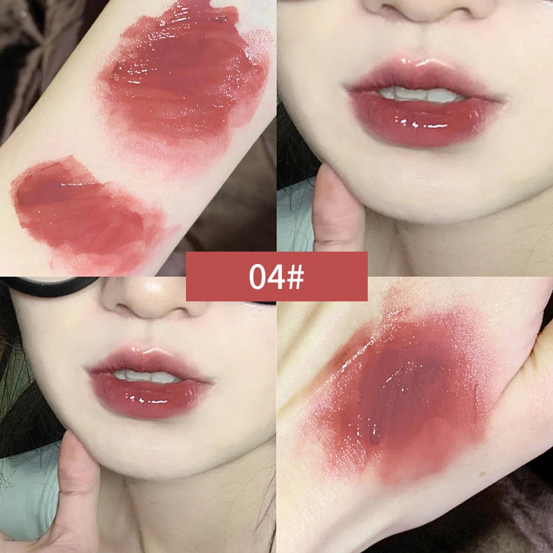 Yrshop Son Kem Hiệu Ứng Gương Dễ Thương Vui Nhộn Không Thấm Nước Không Dễ Phai Màu Trang Điểm Tự Nhiên Cho Người Mới Bắt Đầu Ge bear Màu Sắc