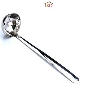 Muôi múc canh có lỗ kiêm nhúng lẩu inox không gỉ sáng bóng