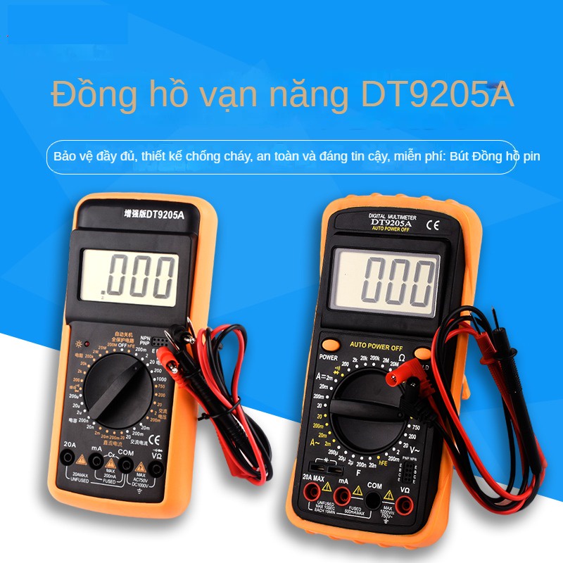 Đồng hồ điện tử vạn năng DT9205A