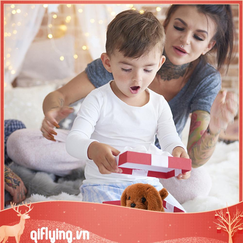 Chó robot Nhồi Bông Chạy Bằng Pin Trang Trí Nhà Cửa