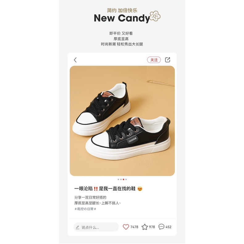 Giày Thể Thao Đế Dày Phong Cách Hàn Quốc Thời Trang Mùa Thu Mới 2023