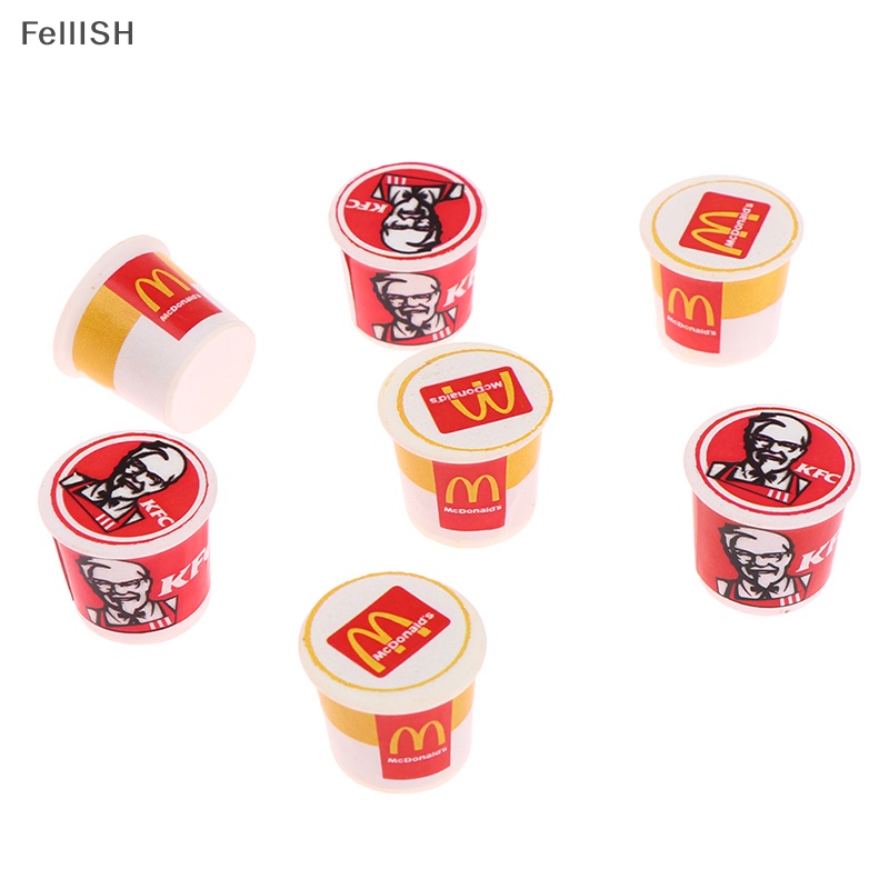 Set 5 Mô Hình Thức Ăn Nhanh mini kfc family Tỉ Lệ 1 / 12 439br