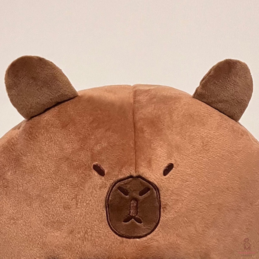 Mũ Hóa Trang capybara Hình Động Vật Lông Xù Vui Nhộn Có Khóa