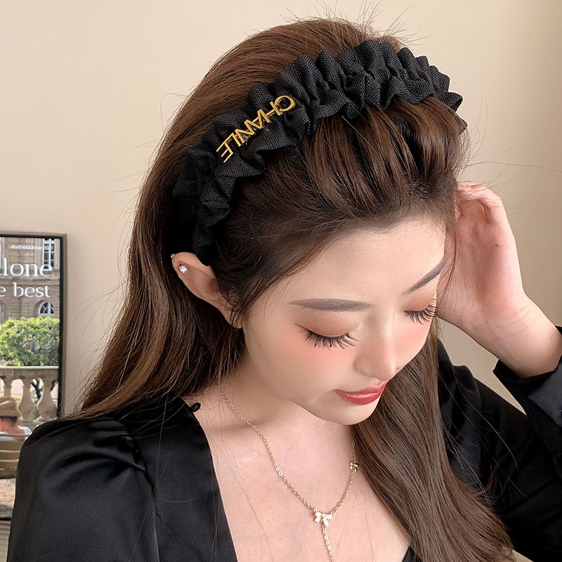 Đen Băng Đô Cài Tóc Phong Cách Hàn Quốc Cao Cấp Cho Nữ