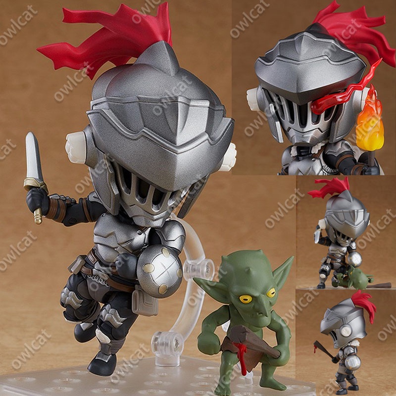 Mô Hình Nhân Vật Action Figure Goblin Slayer  10cm 1042# Silver-ranked Adventurer Armor Hunter Swordsman Different World Koonigoroshi PVC Packed in Box Model Nendoroid